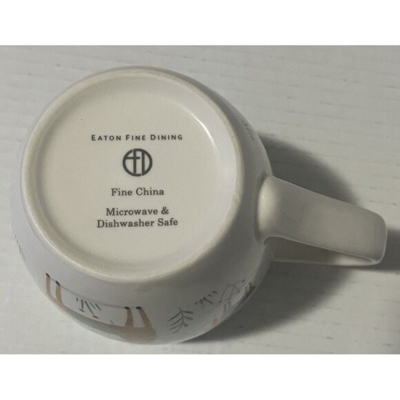 Christmas Winter Reindeer Rudolph Coffee Tea Mug "FINE DINING CHINA " - Picture 13 of 14